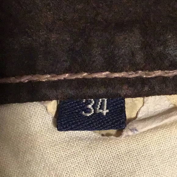 Brown Suede Cargo Pants - Picture 5 of 6